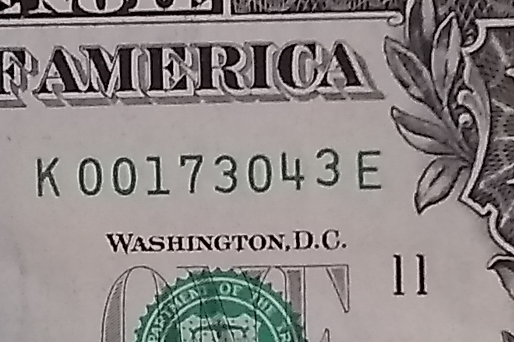 Series-2017-1-Dollar-Missalinged-Serial-Number