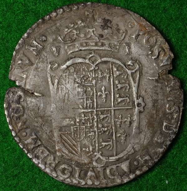 Hammered-Philip-And-Mary-Groat.-Mary's-Bust.