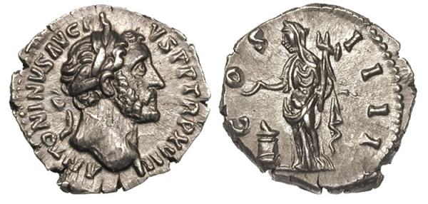 Denarius-Of-Antoninus-Pius,-Vesta-Reverse?