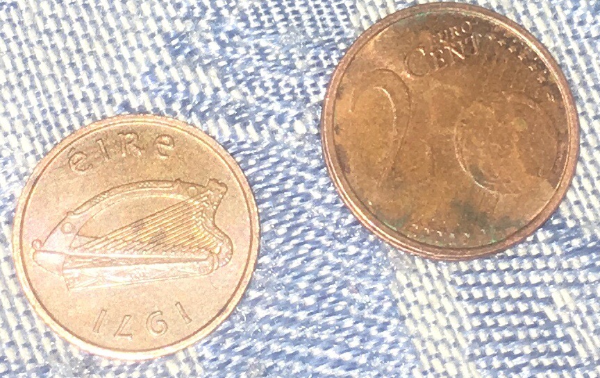 Two-Foreign-Coins-In-One-Roll-Pennies!