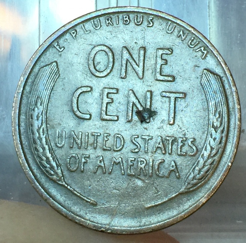 1940-S-Lincoln-Cent--Wood-Grain--And-Also-Lamination-!