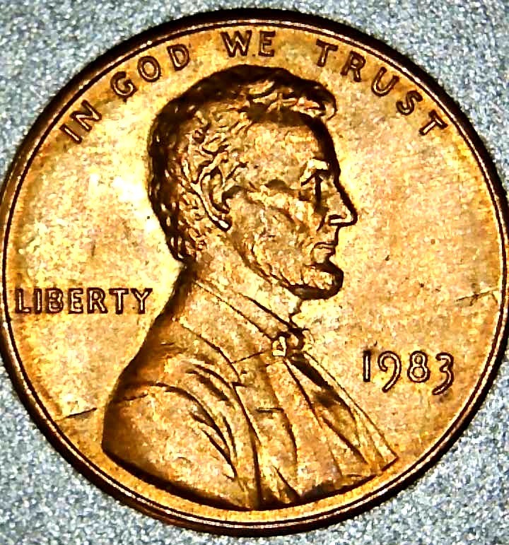 1983-Lincoln-Memorial-Cent---Plating-Issue?-Die-Split?