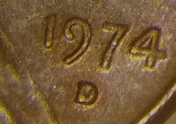 Rare-1974-D-LMC-De/Ddo-Mint-Strike-Error