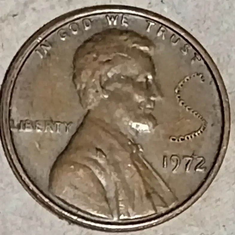 1972-Philadelphia-Cent---Severe-Raised-Field-Anomaly-Second-Opinion-Needed