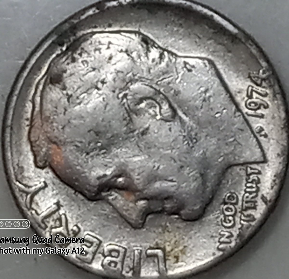 1974-Roosevelt-Dime.-May-Be-Stamped-Twice?
