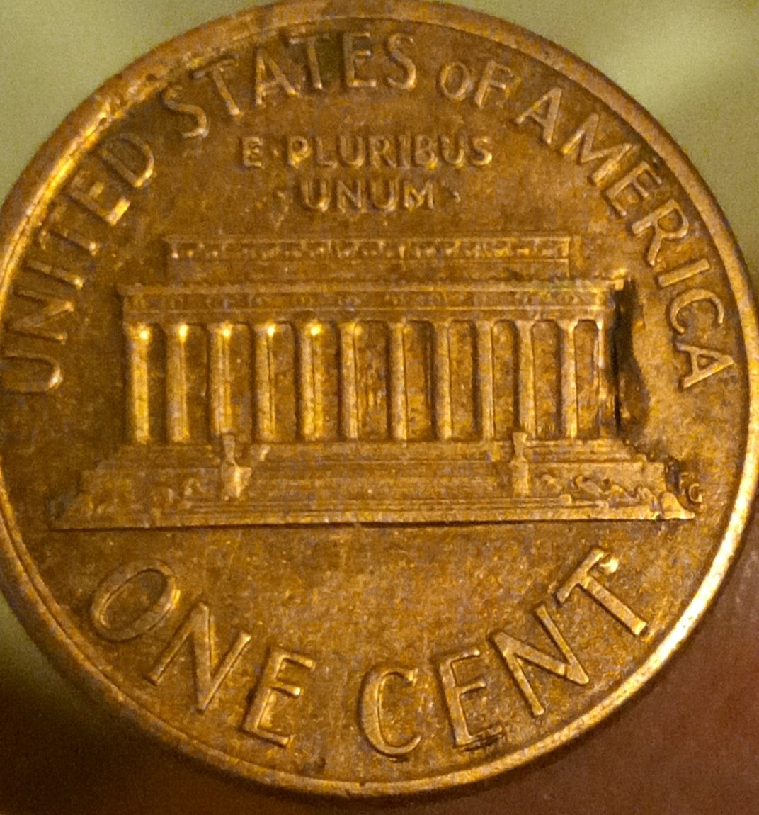 1991-P-Lincoln-Cent-Mint-Error-On-Reverse-Or-Amd