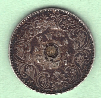 India-2-Annas-1877---Plugged-Or-Countermarked-?