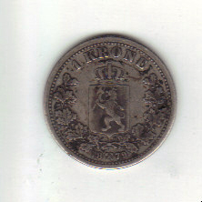 Norway-1-Krone-1879