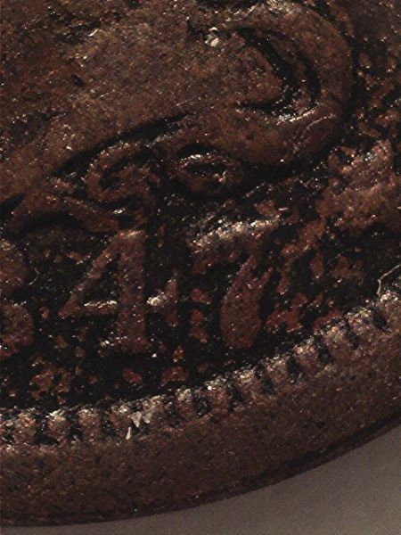Low-Grade-1847-N-23-Large-Cent-With-Unique-7?