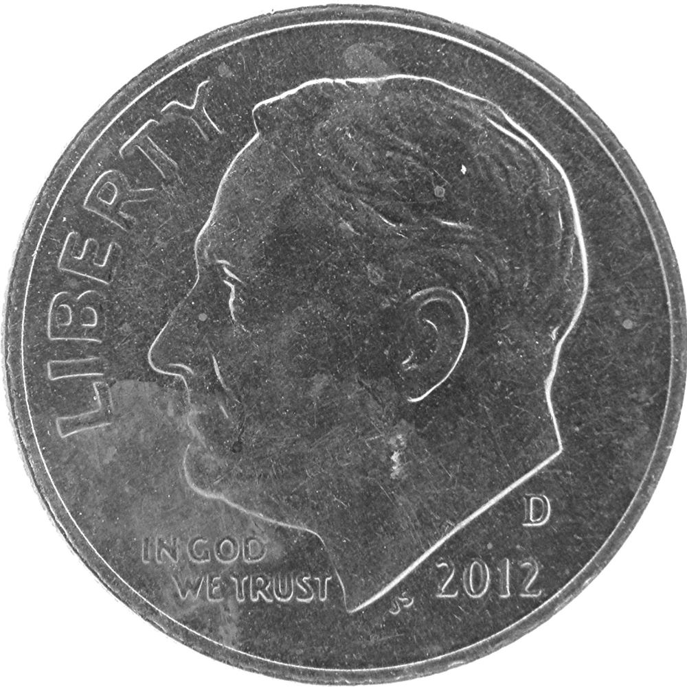 2012-D-Dime-Strange-Discolored-Dull-Area