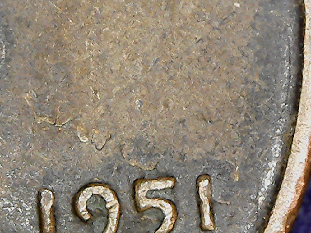 1951-D-LWC-Rim-To-Rim-Delam-&-?-On-Rev