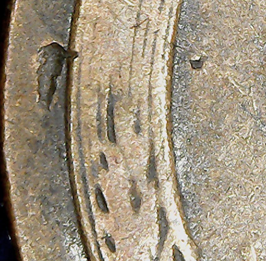 1951-D-LWC-Rim-To-Rim-Delam-&-?-On-Rev