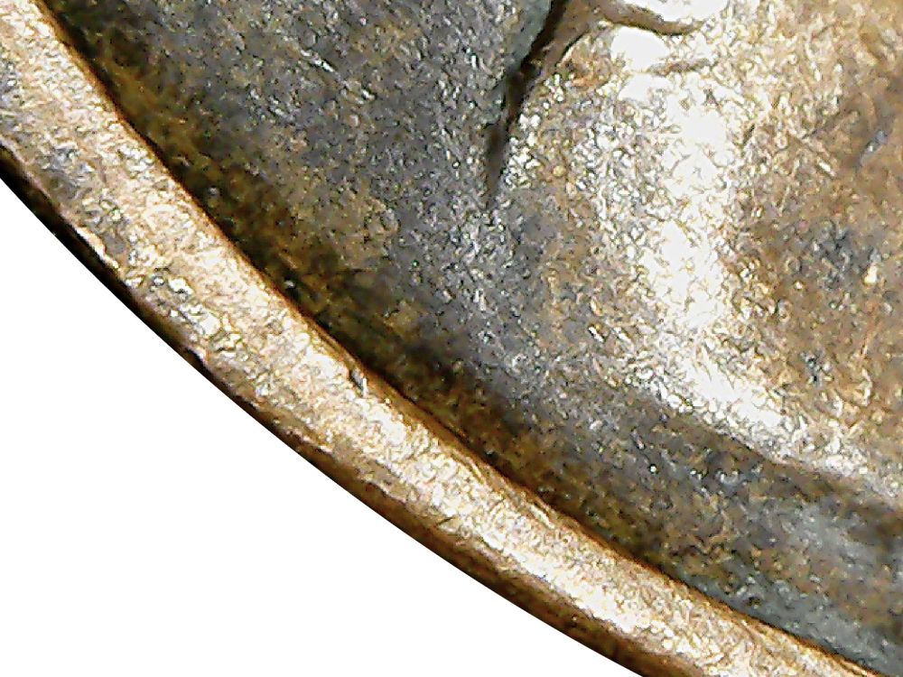 1951-D-LWC-Rim-To-Rim-Delam-&-?-On-Rev