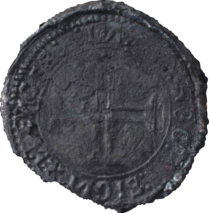 Portuguese-�ndio-Coin,-One-Of-The-Rarest-Coins-In-Existence.