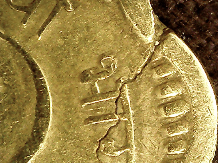 1968-India-Republic-10-Paise-Struck-On-A-Cracked-Planchet