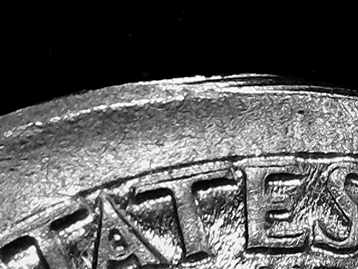 1988-Off-Center-Quarter-Struck-With-Inverted-Dies?-Collar-Clash?