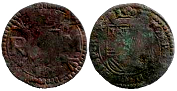Unknown-Old-Coin-With-Shield-And-Building