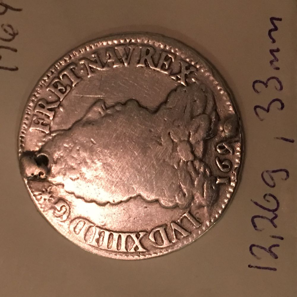 1/2-Ecu-1790?-Louis-Xiv,-Damaged.-Real-Or-Fake?