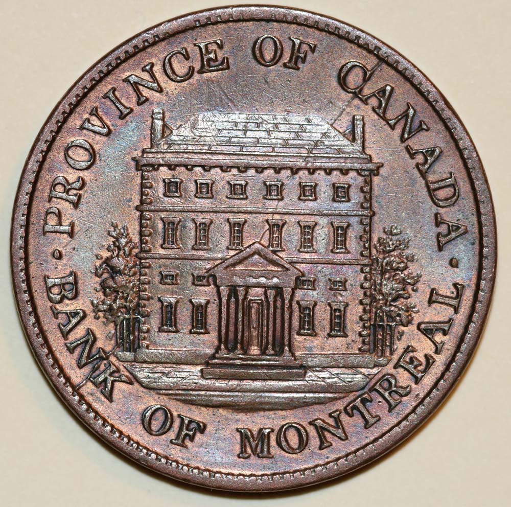 1842-Bank-Of-Montreal-Token.--Grade?