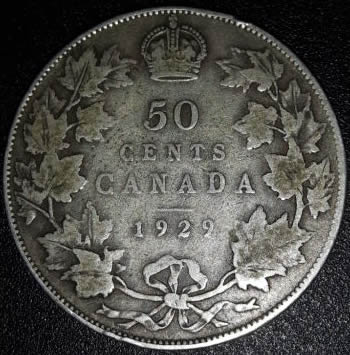 1929-Canadian-Silver-Half-Dollar