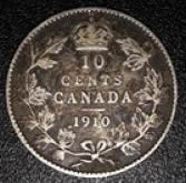 1910-Canadian-10-Cent-Coin
