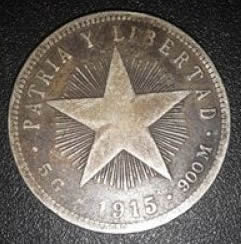 1915-Veinte-Centavos-Cuban-Coin