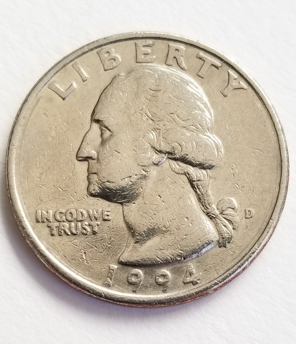 1994-D-Washington-Quarter-Strong-Doubling-On-Both-Sides!