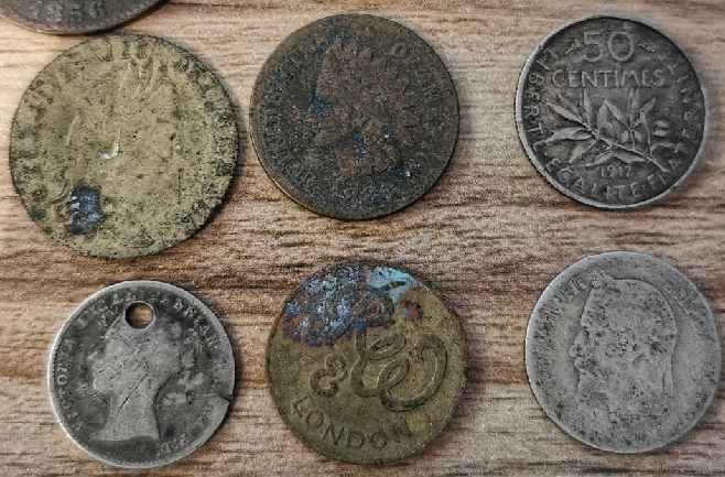 Please-Identify-These-Coins-Rarity-&-Value-Id:-Various-20th-Century-World-And-US-Coins-And-Tokens