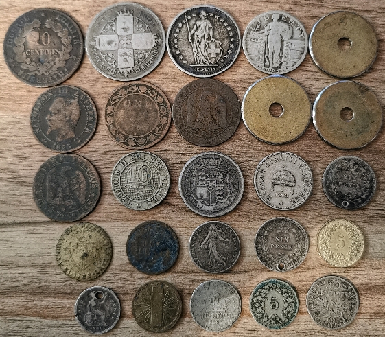 Please-Identify-These-Coins-Rarity-&-Value-Id:-Various-20th-Century-World-And-US-Coins-And-Tokens