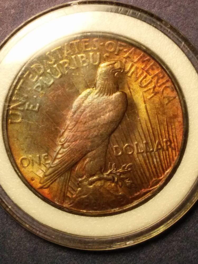 1922-D-Peace-Dollar-W/-Toning!