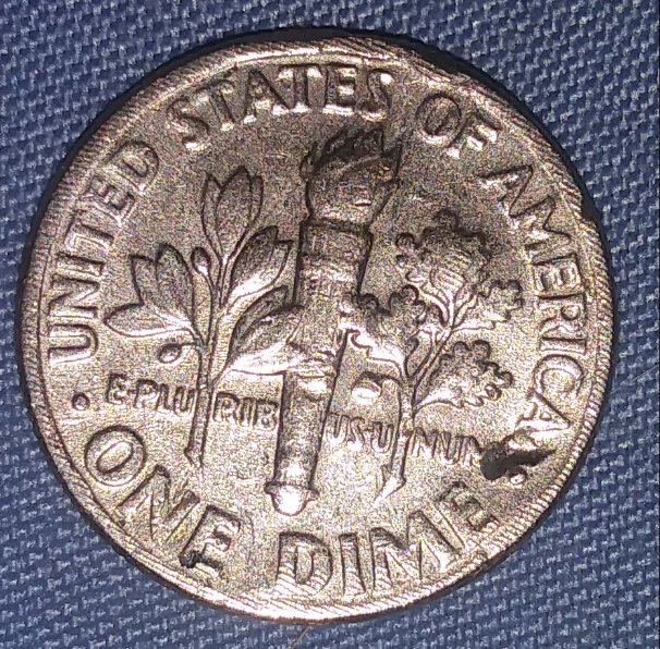 1991-D-Roosevelt-Dime-With-Post-Damage-Or-Error?