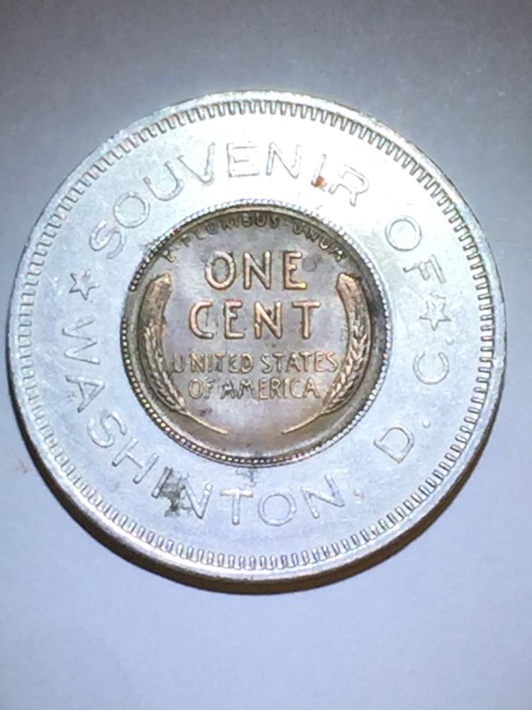Souvenir-1946-Wheat-Encased-In-Aluminum-From-D.c.