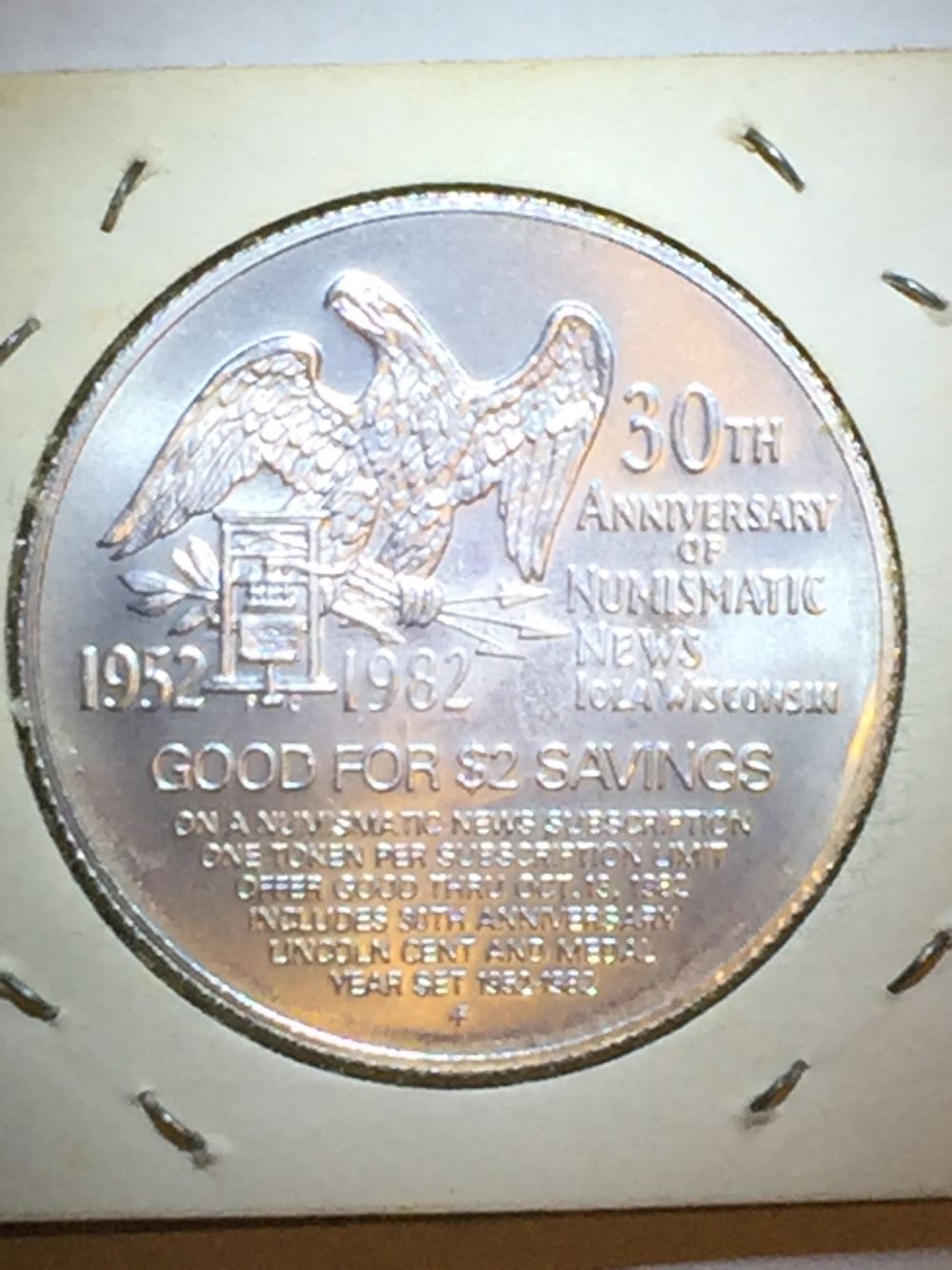 Numismatic-News-Token-And-Medallion