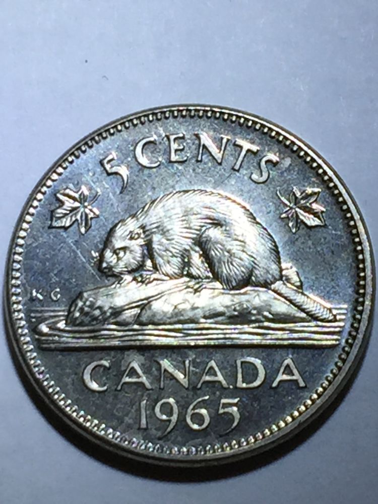 1965-Elizabeth-II-Nickel-Large-Or-Small-Beads