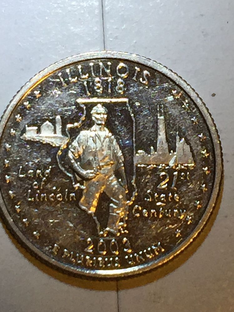 Two-Impaired-Proofs---Presidential-Dollar-And-Illinois-Quarter