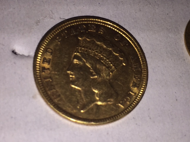 Gold-Pieces-For-Grading:--1854-$3