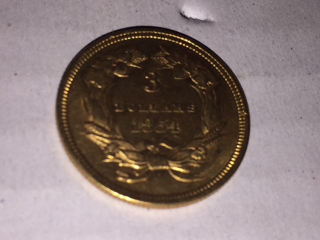 Gold-Pieces-For-Grading:--1854-$3