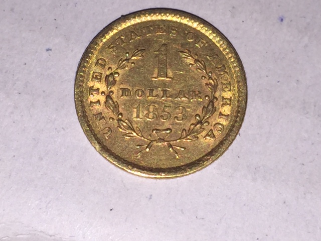 1853-Gold-Dollar-For-Grading