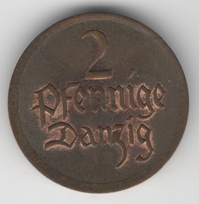 Free-City-Of-Danzig---2-Pfennig-1926