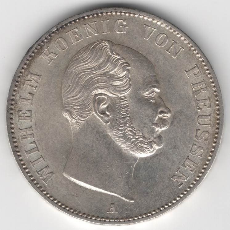 German-States---Prussia---1-Thaler-1862-A