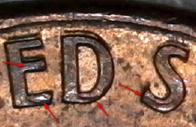 1990-Lincoln-Cent-With-Lots-Of-3-Letters-Abbreviations....