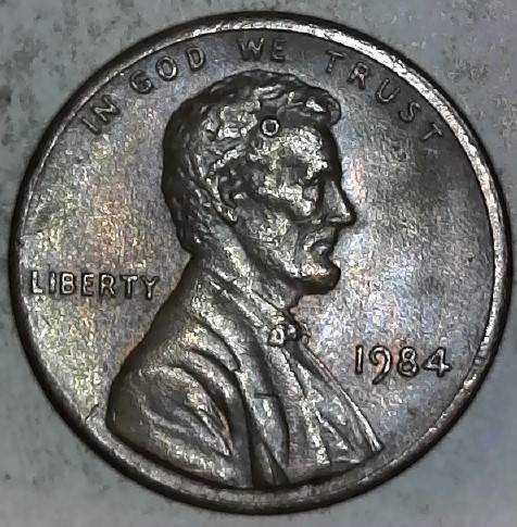1984-Lincoln-Penny-With-The-Lethal-Wound-In-His-Head