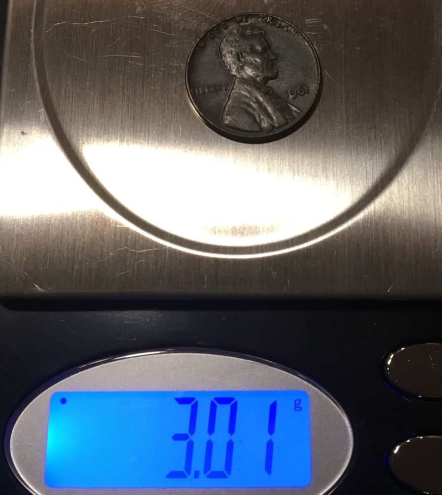 1961-Dark-Discolored-Silver-Lincoln-Cent-That-Weighs-Less?-Love-Some-Advice