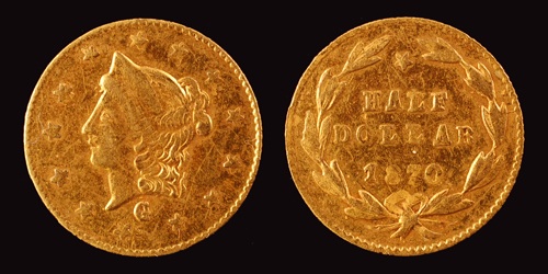 Different-1870-Cal-Gold-Half-Dollar