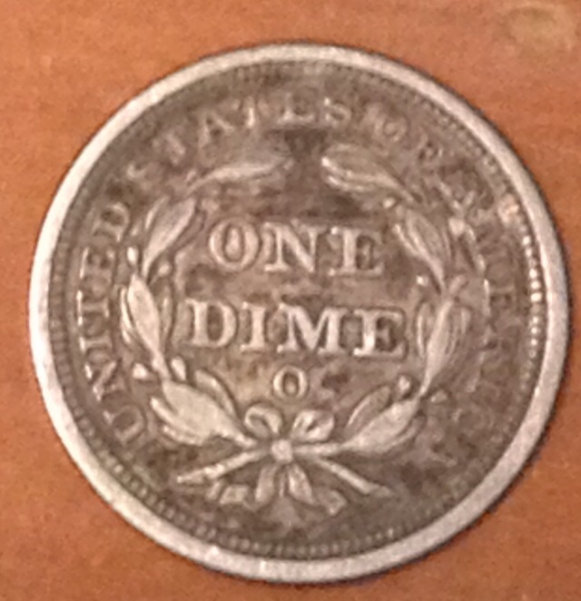 1857-O-Seated-Dime