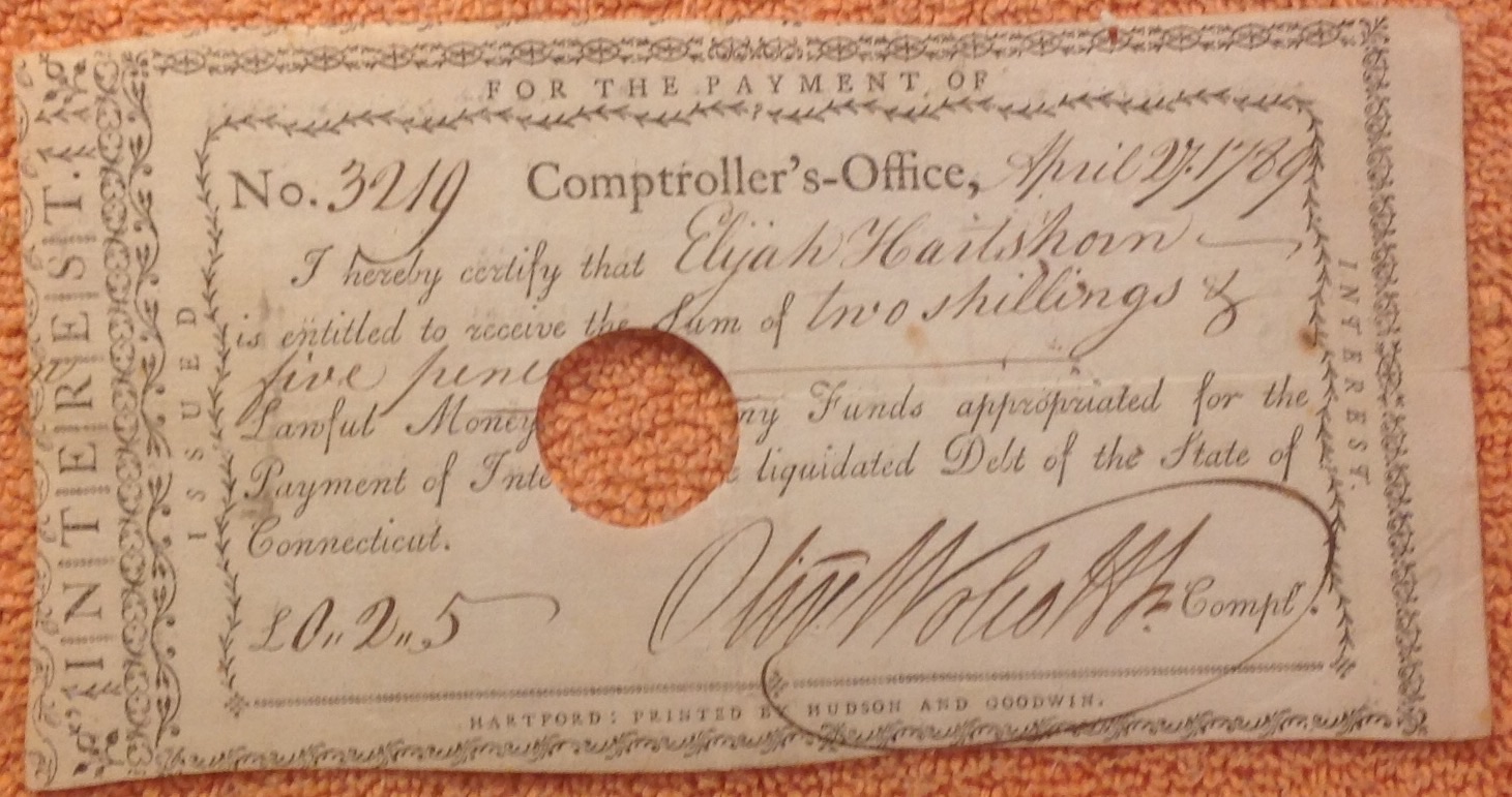 Connecticut--Interest-Note-1789