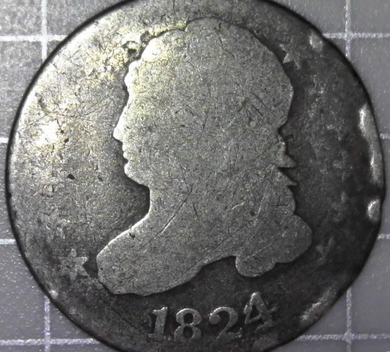 1824/2-Capped-Bust-Dime-History-And-Rarity