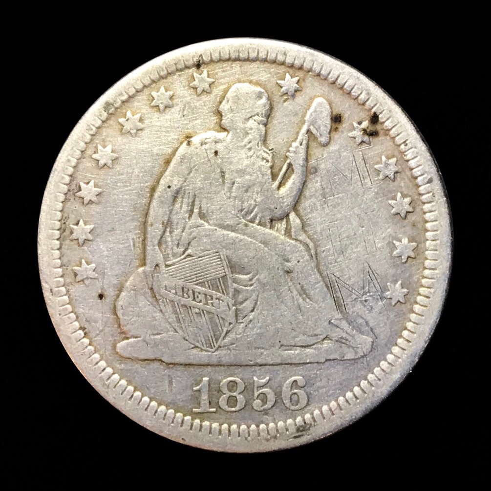 1856-Seated-Liberty-Quarter-MPD-FS-301-Cherrypick