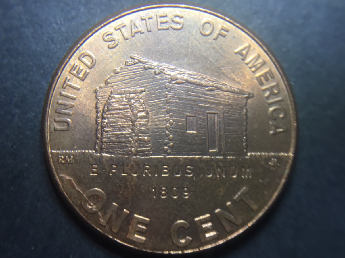 2009-D-Penny-Planchet-Flaw-Or-Struck-Through-Retained?