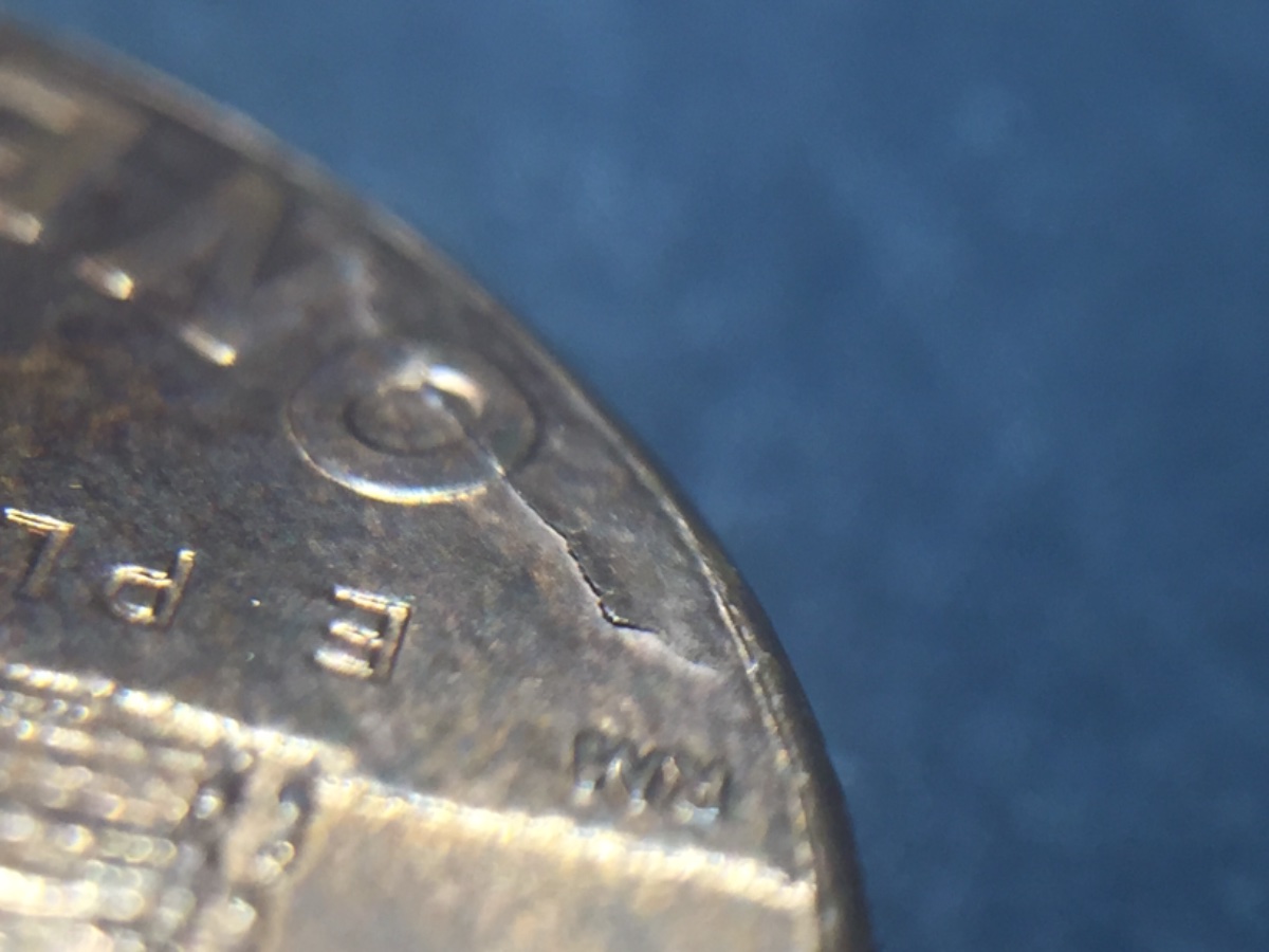 2009-D-Penny-Planchet-Flaw-Or-Struck-Through-Retained?